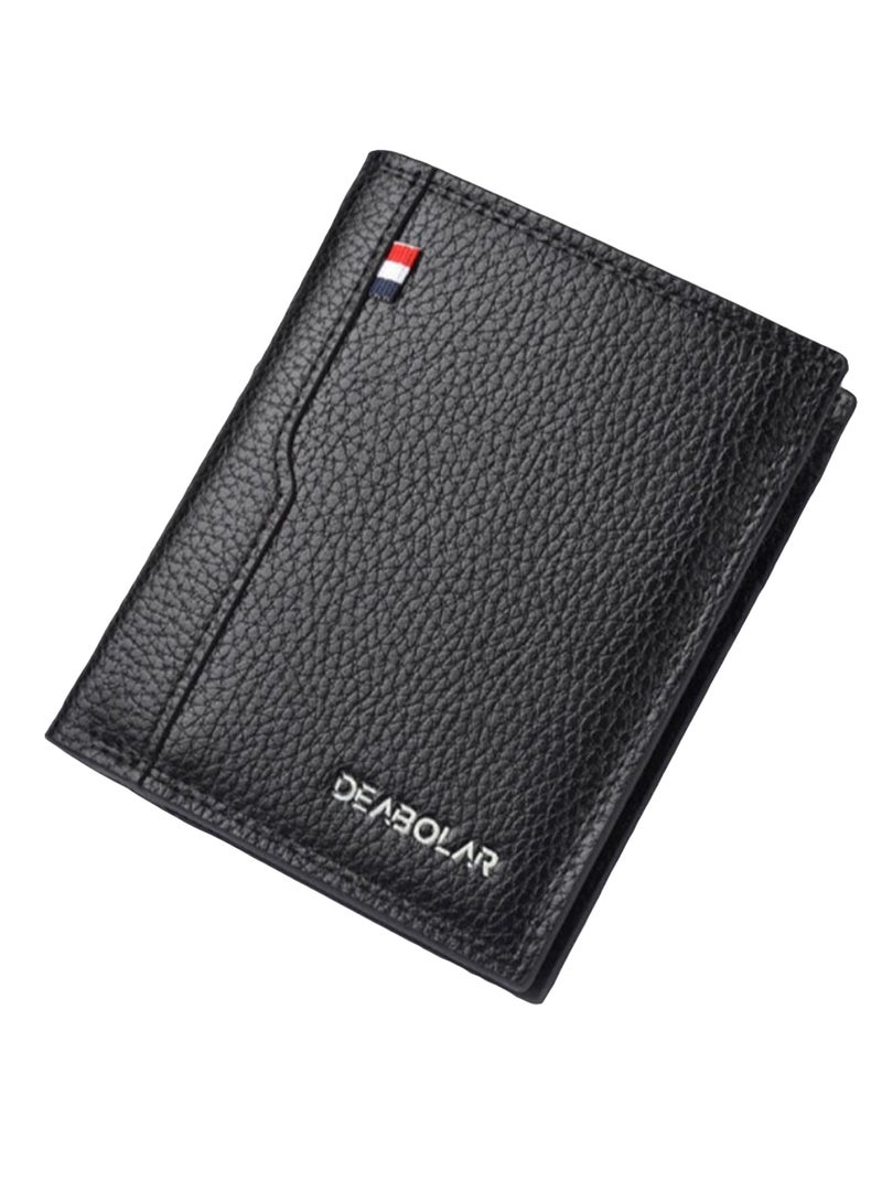 Deabolar Multi-Function Short Trendy Wallet Black - Image 1